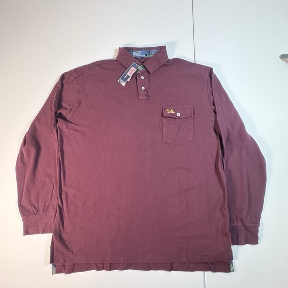 Polo Ralph Lauren Other - Rare NWT VTG POLO RALPH LAUREN Embroidered Pheasant Pocket Rugby Polo